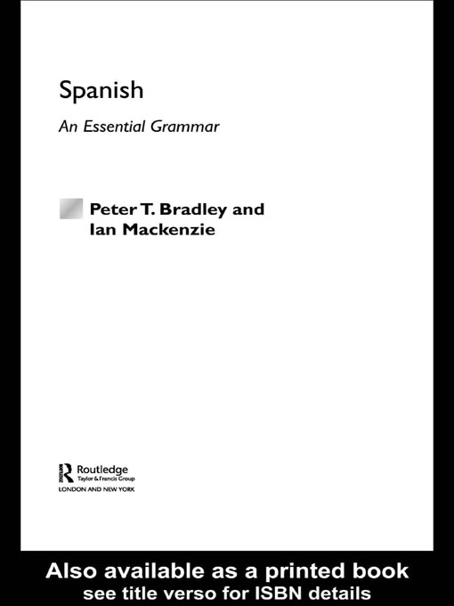 Title details for Spanish by Peter T. Bradley - Available